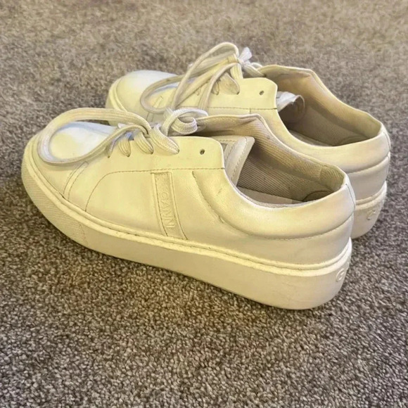 Ganni White Sporty Sneakers size 37 - Picture 7 of 9